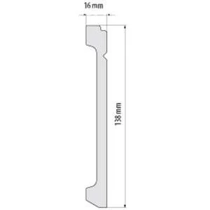 Плинтус Cezar Elegance LPC30 16х138х2440 мм (пог. м)