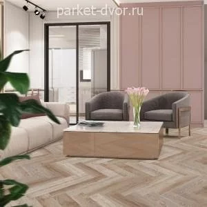 Виниловый SPC ламинат CronaFloor Herringbone H007 Дуб Лилль