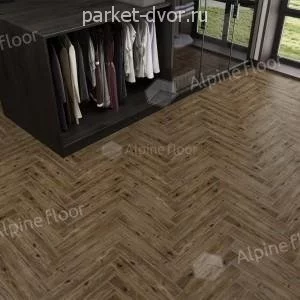 Ламинат Alpine Floor Herringbone 12 Pro LF106-10B Бордо