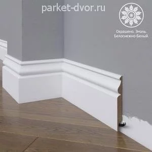 Плинтус Madest Decor 11-100-12 Белый 12х100 мм (пог. м)