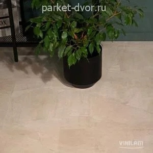 Кварцвиниловая плитка ПВХ Vinilam Ceramo XXL 2,5 мм 71615 Бетон Белый