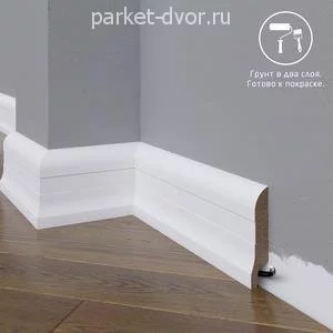 Плинтус Madest Decor 01-083-18 Под покраску 18х83 мм (пог. м)