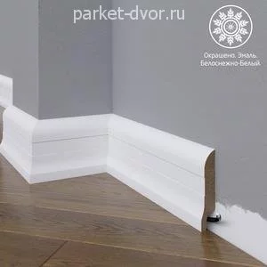 Плинтус Madest Decor 01-083-18 Белый 18х83 мм (пог. м)