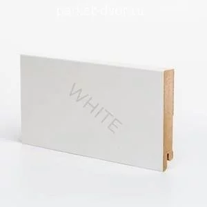 Плинтус Deartio Economy W06-100 White 16х100х2050 мм (пог. м)