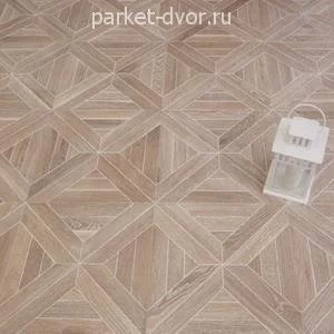 Инженерный модульный паркет Kochanelli Квадро Дуб Светлый 441х441х15 мм