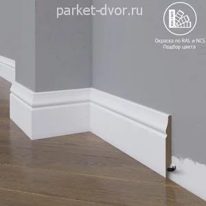 Плинтус Madest Decor 04-083-10 окрашенный в ваш цвет RAL/NCS 10х83 мм (пог. м)