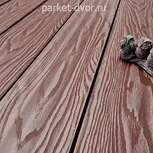 Террасная доска ДПК Terrapol Смарт 3D Орех Милано 22х130х4000 мм