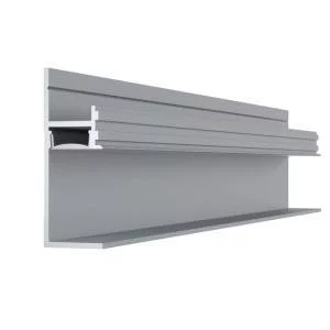 Плинтус AluminiumPro AL13-7210 теневой скрытый анодированный 17.5х25х48.5х2700 мм (пог. м)