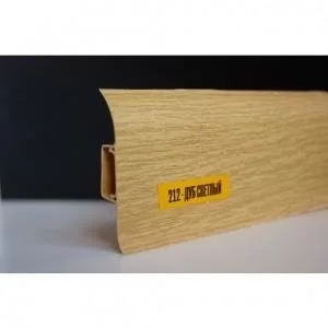 Ideal Плинтус с кабель каналом Альфа 212 Дуб Светлый 21x45 мм (пог. м)