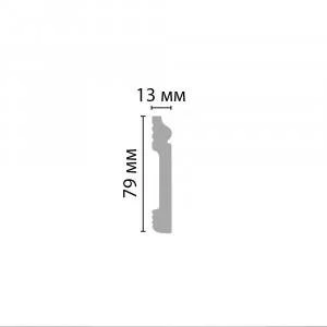 Плинтус Decomaster D005-16 13х79х2400 мм (пог. м)