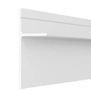 Плинтус AluminiumPro AL13-7208 Panei теневой скрытый Белый грунт 16х30/46х2700 мм (пог. м)