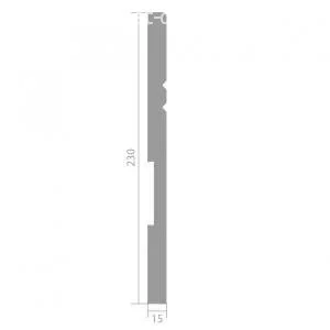 Плинтус Ultrawood Base 5902 i 15х230х2000 мм (пог. м)