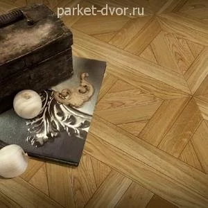Инженерный модульный паркет Kochanelli Квадро Дуб Пулито 441х441х15 мм