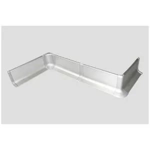 Алюминиевый плинтус самоклеющийся Effector Q63.01 Серебро 16.8х40х2700 мм (пог. м)