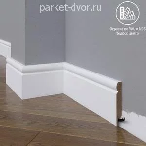 Плинтус Madest Decor 06-083-12 окрашенный в ваш цвет RAL/NCS 12х83 мм (пог. м)