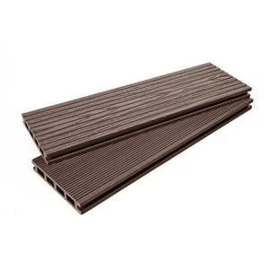 Террасная доска ДПК EcoDecking Tehno Шоколад 26х147х3000 мм