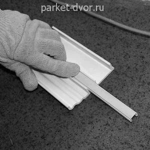 Плинтус Smartprofile Durable Smart 80 18х80 Белый под покраску (пог. м)