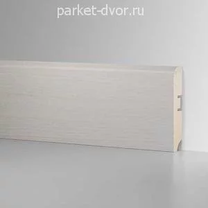 Плинтус Hannahholz Aktuel Design №33 Дуб Джок Стрейтч Белый 16х81 мм (пог. м)