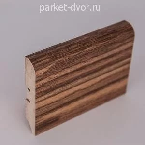 Плинтус Natura PL-C003-05 Zebrano Marais 16х80 мм (пог. м)