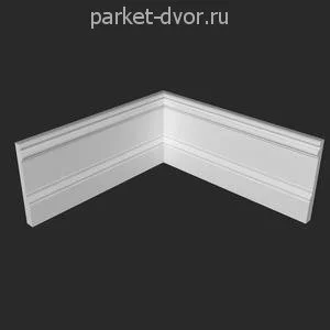 Плинтус Deartio P15.134.16 Белый под покраску 16х134х2070 мм (пог. м)