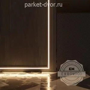 Плинтус Evrowood Белый PN 021 LED с подсветкой 16х70х2000 мм (пог. м)