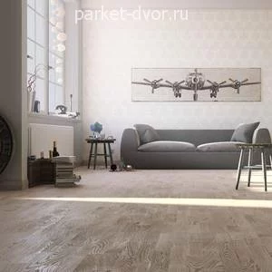 Паркетная доска Polarwood Дуб Tundra White Matt 3S