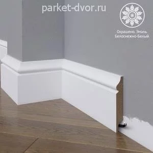Плинтус Madest Decor 12-100-16 Белый 16х100 мм (пог. м)