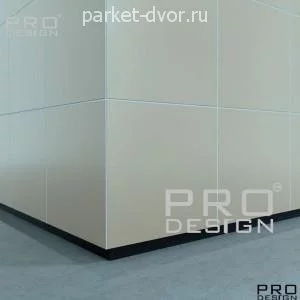 Плинтус Pro Design Panel 7208 скрытый теневой Чёрный Муар 30х16 мм (пог. м)