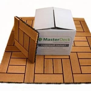 Садовый паркет из ДПК MasterDeck Тик 25х300х300 мм