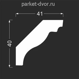 Карниз Deartio K4.60.16 40х41х2070 мм (пог. м)