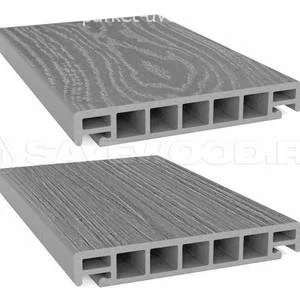 Террасная доска SaveWood Salix-S T Серый 25х163х4000 мм