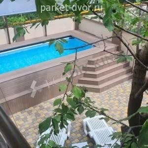 Террасная доска ДПК EcoDecking Praktik Шоколад 25х135х3000 мм