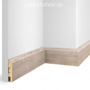 Плинтус МДФ CoSca Artiva WP07 Дуб Антик Белый 16х80х2400 мм (пог. м)