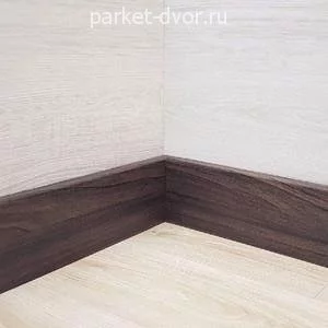 Плинтус деревянный Русский профиль Виноградная Лоза 16х80 мм (пог. м)