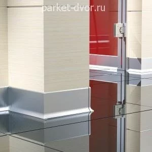 Алюминиевый плинтус Cezar LP100 10х100х2500 мм (пог. м)