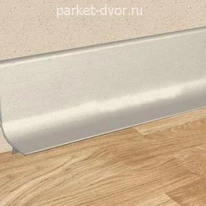 Алюминиевый плинтус самоклеющийся Effector Q63.01 Серебро 16.8х40х2700 мм (пог. м)