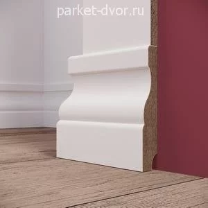Плинтус Evrowood Белый PN 020 16х70х2000 мм (пог. м)