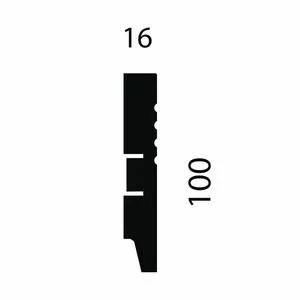 Плинтус МДФ CoSca Artiva AP08 16х100х2400 мм (пог. м)