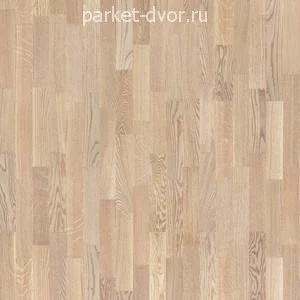 Паркетная доска Tarkett Timber Дуб Светло-Серый Глянцевый 3-полосный