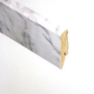 Плинтус Falquon Глянцевый МДФ D2921 Carrara Marble 19x58 мм (пог. м)