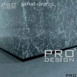 Плинтус Pro Design Panel 7208 скрытый теневой Чёрный Муар 30х16 мм (пог. м)