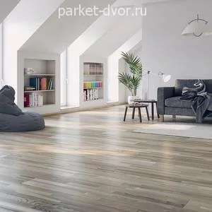 Паркетная доска Polarwood Ясень Living White Matt 3S
