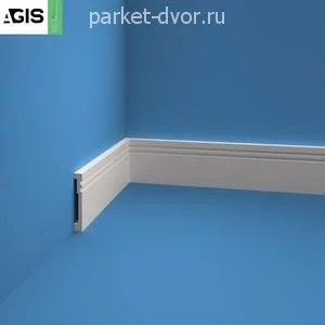 Плинтус Agis EP002 12х80х2000 мм (пог. м)